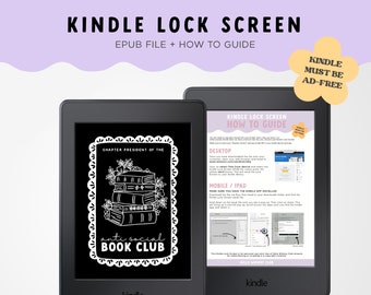 Anti-Social Book Club Kindle Lock Screen | Kindle Screensaver | Kindle Paperwhite | Custom Kindle Wallpaper | Kindle Girlie | Book Lover