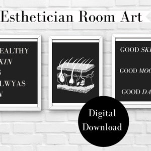 Esthetician Decor | Facial wall decor | Wall Art Prints | Esthetician Decor | Esthetician Gifts | Esthetician Wall Art