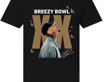 Maglietta ispirata al tour Breezy Bowl XX / Maglietta del concerto di Chris Brown / Merchandising per i fan dello Stadium Tour