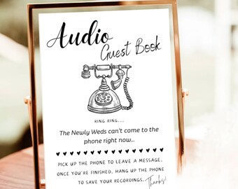 Livre D'or Audio Pour La Mode De Mariage Avec Panneau LED RVB Gratuit Et Cadre Photo En Métal, Livre D'or, Enregistrement Téléphonique, Message Vocal Personnalisé Pour Votre Fête De Mariage (rose