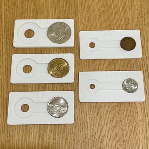 Coin Ring Tool: Hole Punch Centering Card, American Set