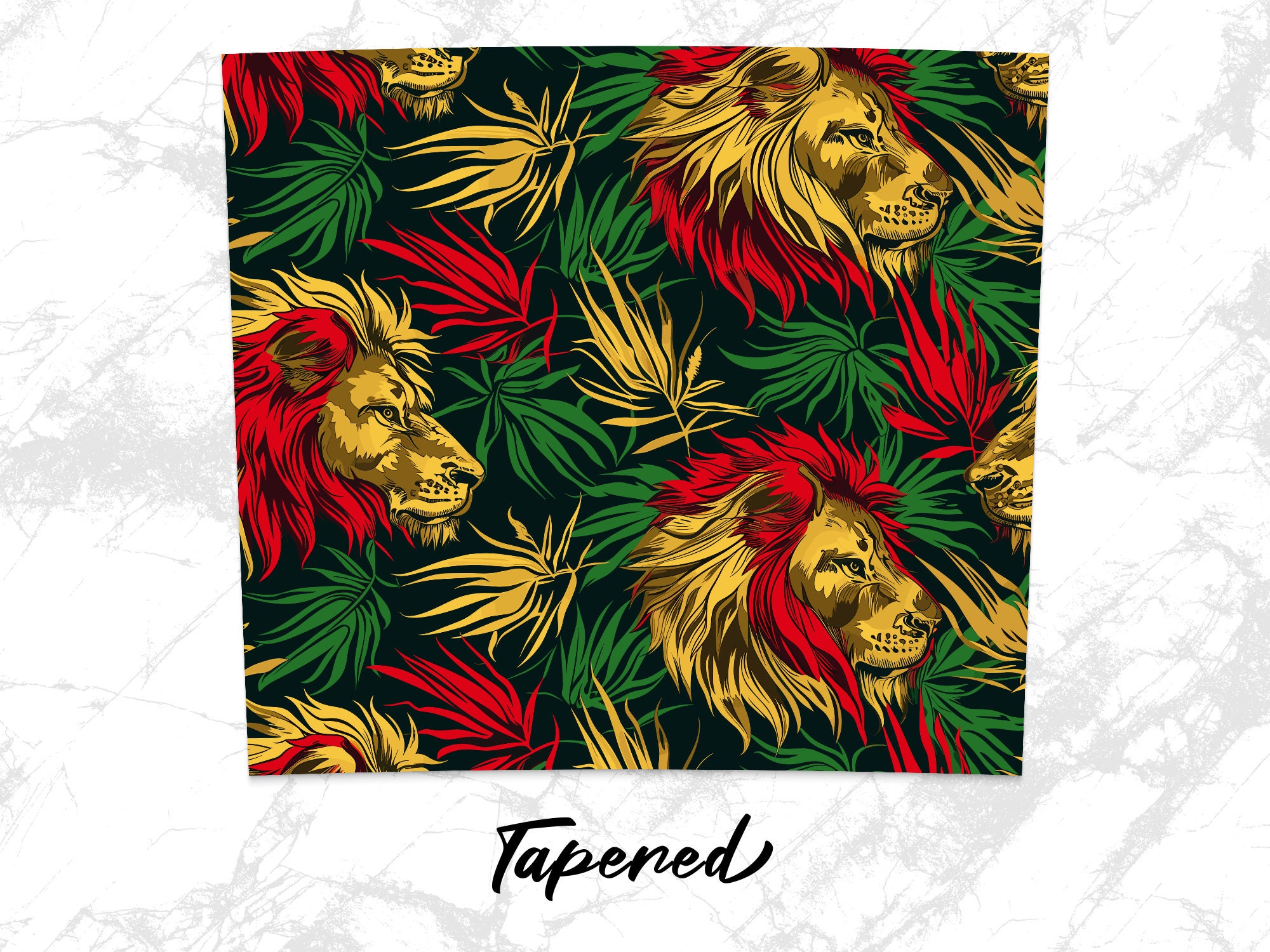 Rasta Lion Tumbler Wrap — 20oz Skinny PNG — African Jungle Sublimation ...