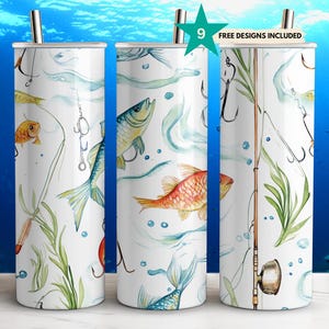 Fishing Tumbler Wrap PNG, Digital Download, Mens Tumbler PNG, Sublimation PNG, Fish Tumbler, Dad Fishing, Gear Tumbler, for Tumbler