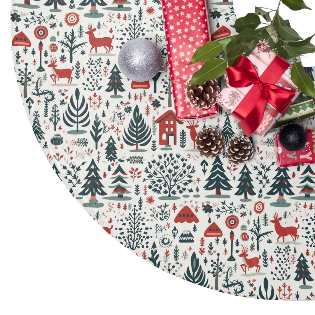 Scandinavian Christmas Tree Skirt 