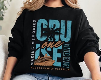 Custom Matching Family Cruise Sweatshirts, Personalized Cruise Shirts for Family Vacation, Summer Vacay Trip TShirts Cruise Family