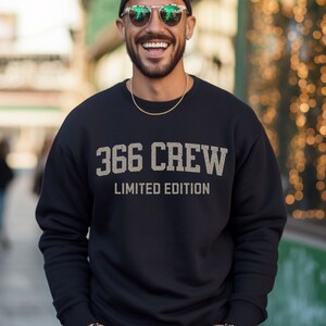 Leap Day Birthday Sweatshirt 366 Crew Limited Edition Crewneck for Leap Year Bday Gift, February 29 Leaping Gift, 2/29 Birthday 336 Club