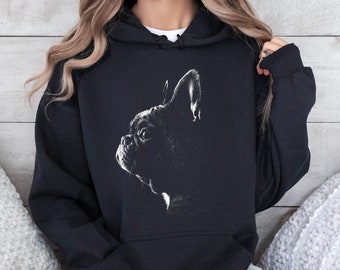 Frenchie Dog Hoodie, Frenchie Hoodie, Gift for Frenchie Owner, Gift For Frenchie Lover, French Bulldog Mama, Frog Dog, French Bulldog Hoodie