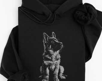 German Shepherd Hoodie, German Shepherd Lover Hooded Sweatshirt, German Shepherd Gifts, Dog Hoodie, Gift for German Shepherd Mom