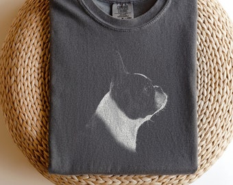 Boston Terrier Shirt, Dog Mom Shirt, Boston Terrier Gifts, Comfort Colors Tee, Gift for Dog Lover, Pet Parent Shirt, Animal Lover T-Shirt