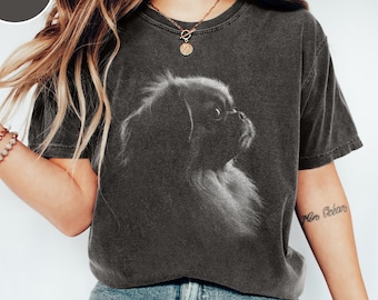 Pekingese Dog Shirt, Gift for Dog Mom, Pekingese Gifts, Comfort Colors Tee, Gift for Dog Owner, For Dog Lover, Animal Lover T-Shirt