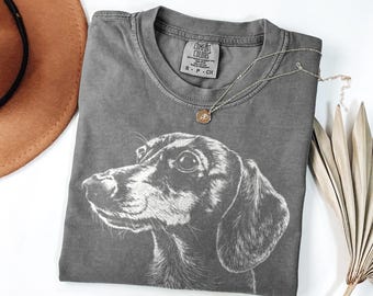 Dachshund Shirt for Dog Lover, Dachshund Mom Shirt, Gifts for Dachshund Mom, Dachshund Dog Gift for Him, Comfort Colors Dachshund Shirt