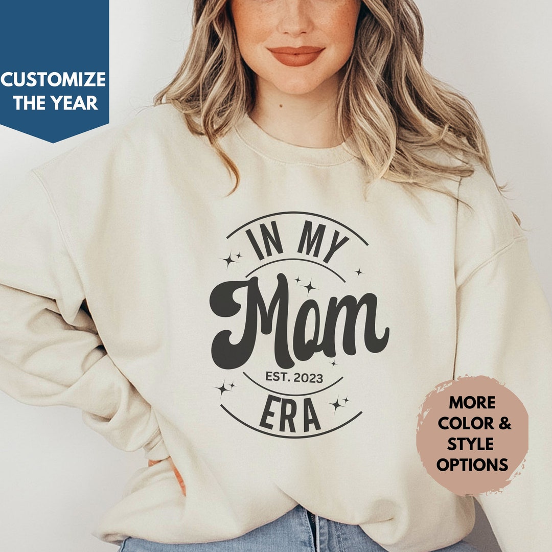 In My Mom Era Sweatshirt Mom Crew Mom Crewneck Mama Etsy
