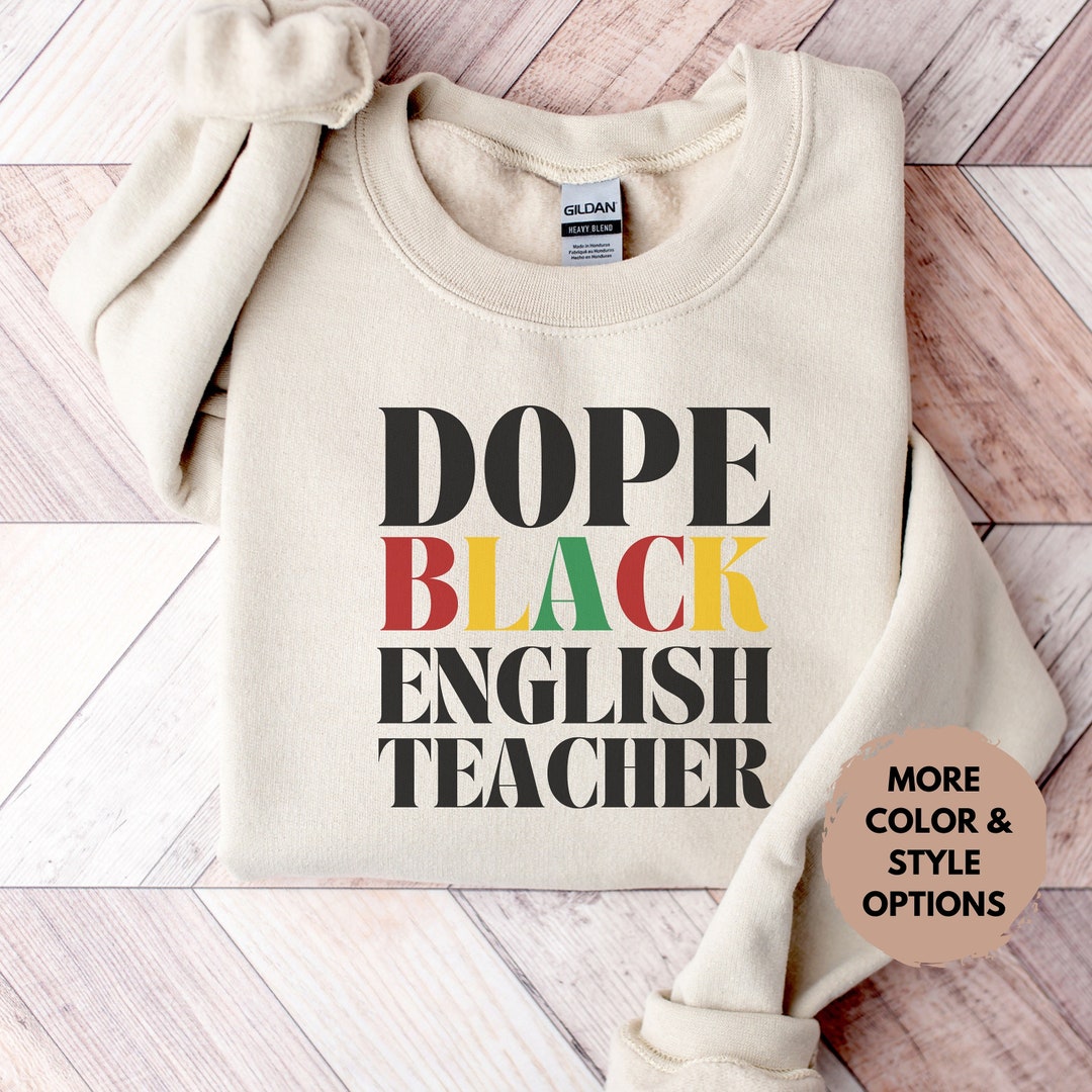 Quilted TEACH Sweatshirt - Black