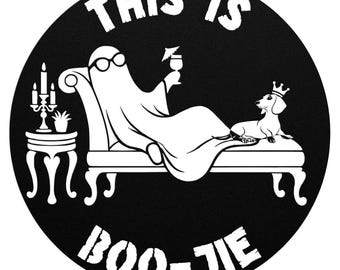 Ghost Art, Boo Jie, Boojie, Dachshund, Metal Wall Art, Halloween Home Decor, Halloween Gifts, Halloween Outdoor Decor, Halloween Art