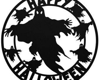 Ghost Wall Art, Ghost, Ghost Metal Wall Art, Halloween Home Decor, Halloween Gifts, Halloween Outdoor Decor, Halloween Art, Gothic Wall Art