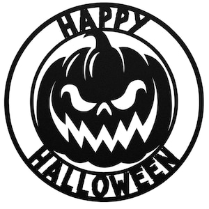 Jack O Lantern Art, Pumpkin, Metal Wall Art, Halloween Home Decor, Halloween Gifts, Halloween Outdoor Decor, Halloween Art, Gothic Wall Art