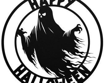 Ghost Wall Art, Ghost Art, Metal Wall Art, Halloween Home Decor, Halloween Gifts, Halloween Outdoor Decor, Halloween Art, Gothic Wall Art