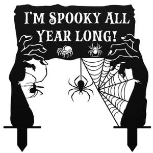 Zombie Yard Stake, Spooky All Year, Spiders, Metal Yard Art, Halloween Home Decor, Halloween Gifts, Halloween Outdoor Decor, Halloween Art
