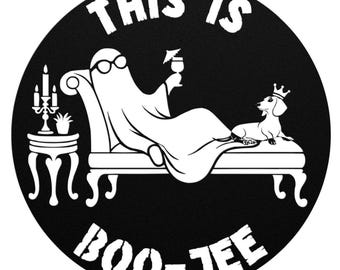 Ghost Art, Boo Jee, Boojee, Dachshund, Metal Wall Art, Halloween Home Decor, Halloween Gifts, Halloween Outdoor Decor, Halloween Art