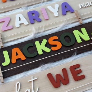 Kids Art Display Board, Look What We I Made Sign, Custom Artwork Holder