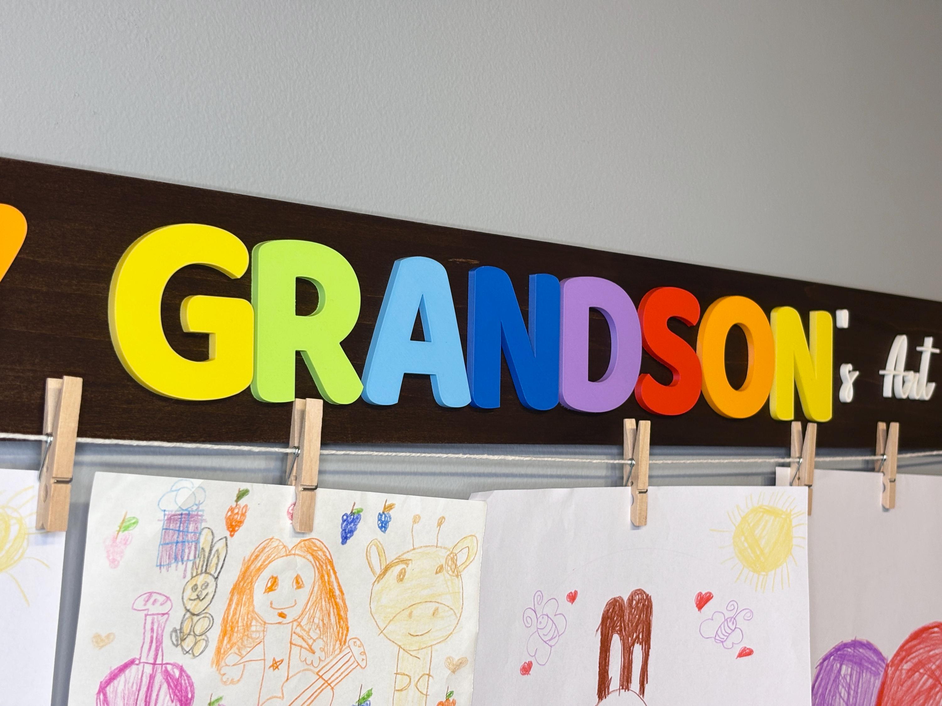 Custom Kids Art Gallery Sign, Personalized Look What I Made Display ...
