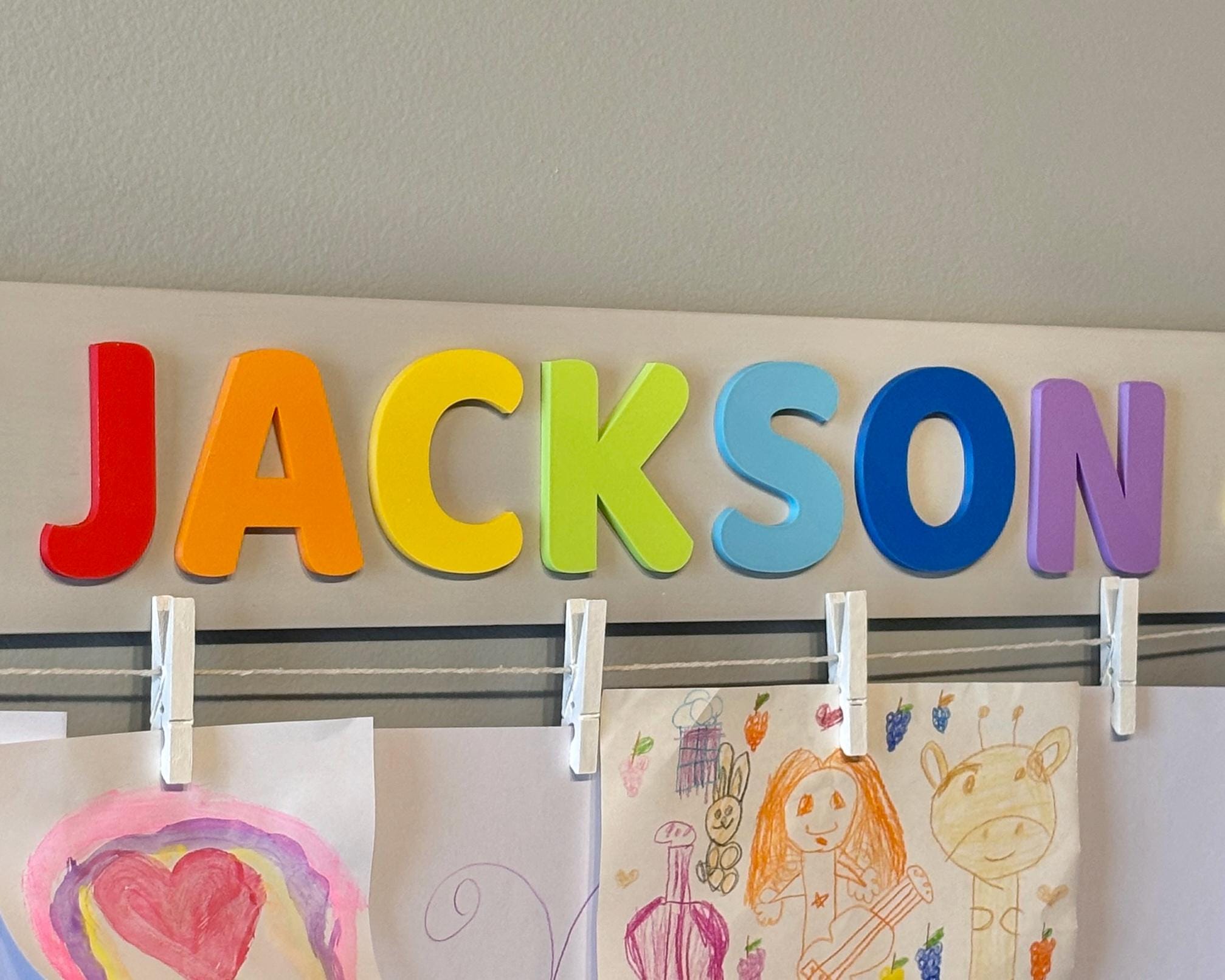 Custom Kids Art Gallery Sign, Personalized Look What I Made Display ...