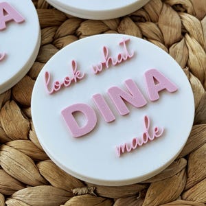 Personalized Kids Art Display Magnet: Custom Name Fridge Decor