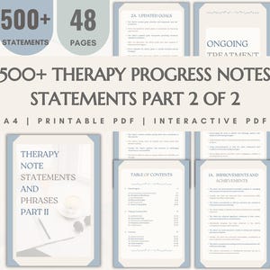 Therapy Interventions Counseling Clinical Words & Phrases Psychotherapy Work Report Writing Progress Notes for Therapists Psychologist Tools