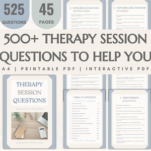 Therapie Journal Prompts Angst Therapie Werkzeuge Beratung Geschenk für Therapeut Privatpraxis Sitzungsplaner Therapeut Spickzettel Für Psych