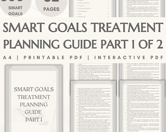 SMART-doelen Behandelingsplanningsgids Therapie-interventie Klinische zinnen Rapport schrijven Therapievoortgangsnotities voor therapeut Documentatie