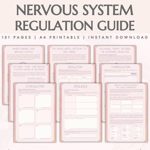 Nervous System Regulation Worksheets Trauma Coping Skills Workbook Trauma Recovery Techniques Somatic Exercises Polyvagal Theory Cheatsheets