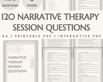Narrative Therapy Questions Narrative Therapist Session Plan Narrative Therapy Objectives Goals Intervention Narrative Psychotherapy Toolkit