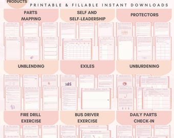 IFS Resource Bundle Parts Work Worksheets IFS Cards Internal Family Systems Cheat Sheets IFS Therapy Guide Therapists Office Handouts Forms