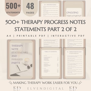 Psychotherapy Progress Notes References Therapy Practice Documentation Therapist Resources Client Psychology Report Statements Templates Aid