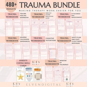 Trauma Therapy WorksheetsMega Bundle Attachment Styles