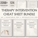 Therapy Progress Notes Sentence Starters Words Phrases Statements Cheat ...