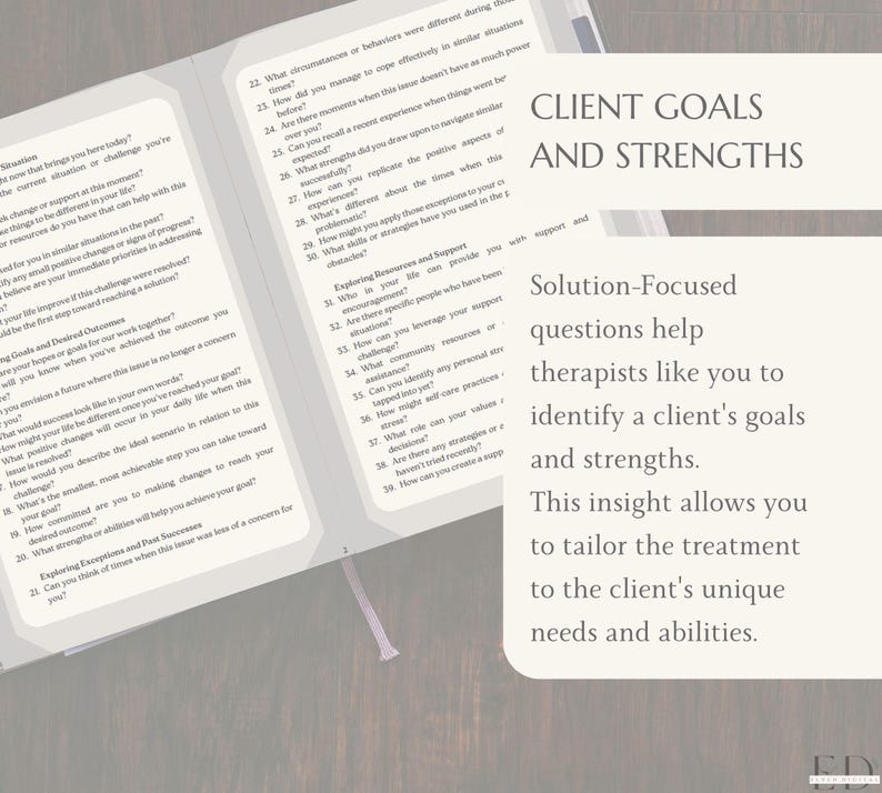 Solution Focused Brief Therapy Questions SFBT SFT Questions Cheat Sheet ...