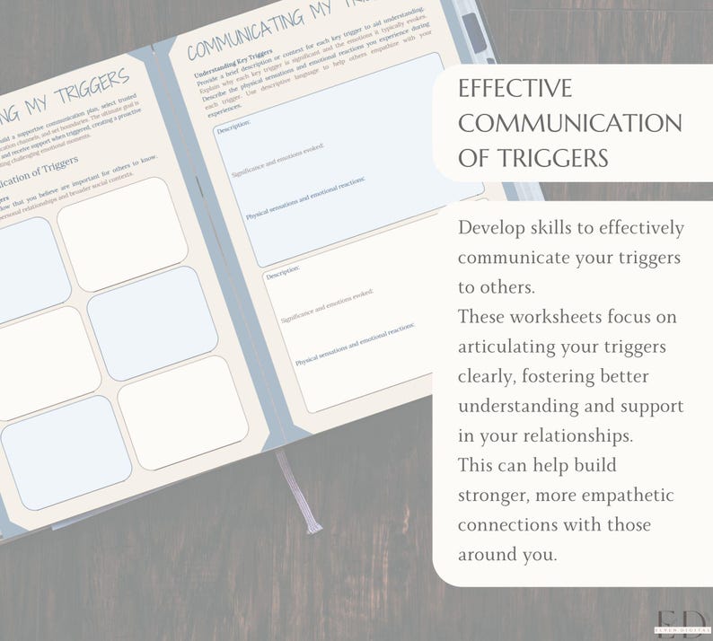 Trauma Therapy Worksheets Trauma Healing Workbook Trauma Therapist ...