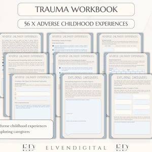 Trauma Therapy Bundle Nervous System Regulation Workbook Adult Trauma ...