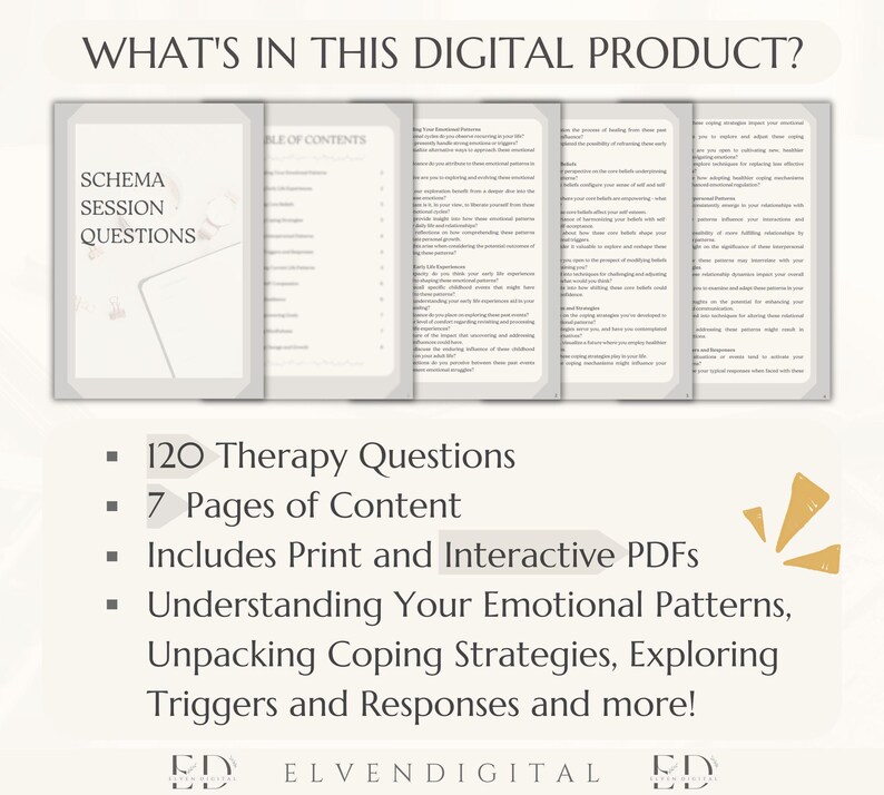 Schema Therapy Session Questions Schema Interview Questions Schema ...