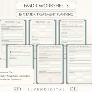 EMDR Worksheets for Therapist EMDR Bundle Therapy Scripts EMDR Handouts ...