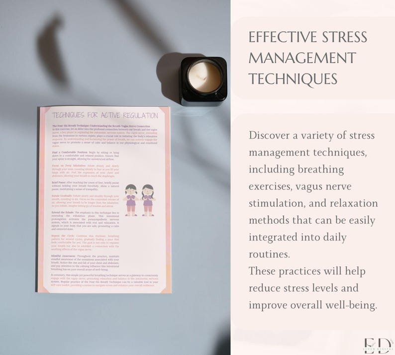 Nervous System Regulation Worksheets Trauma Coping Skills Workbook ...