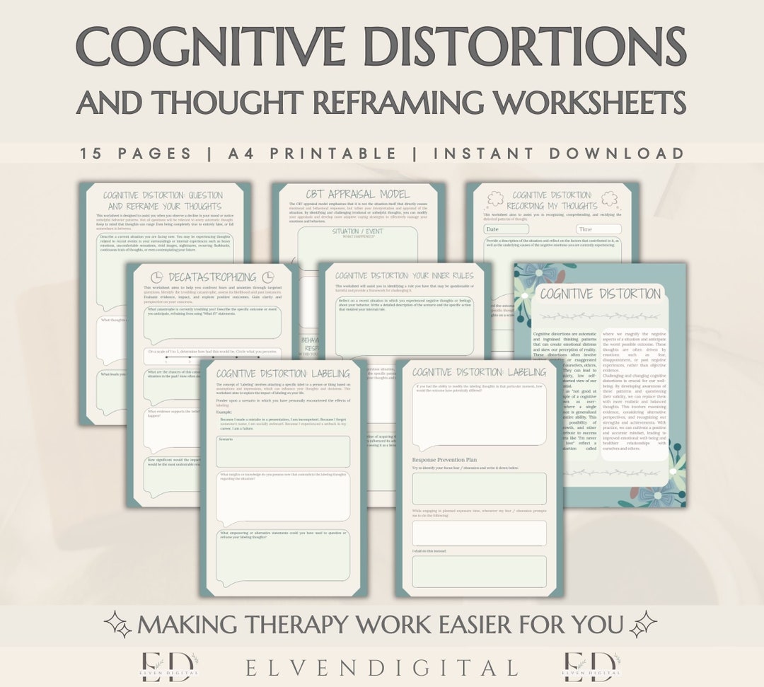 Cognitive Distortion Worksheet Cognitive Psychology Worksheets Cognitive Distortion Worksheet Cognitive Psychology Worksheets