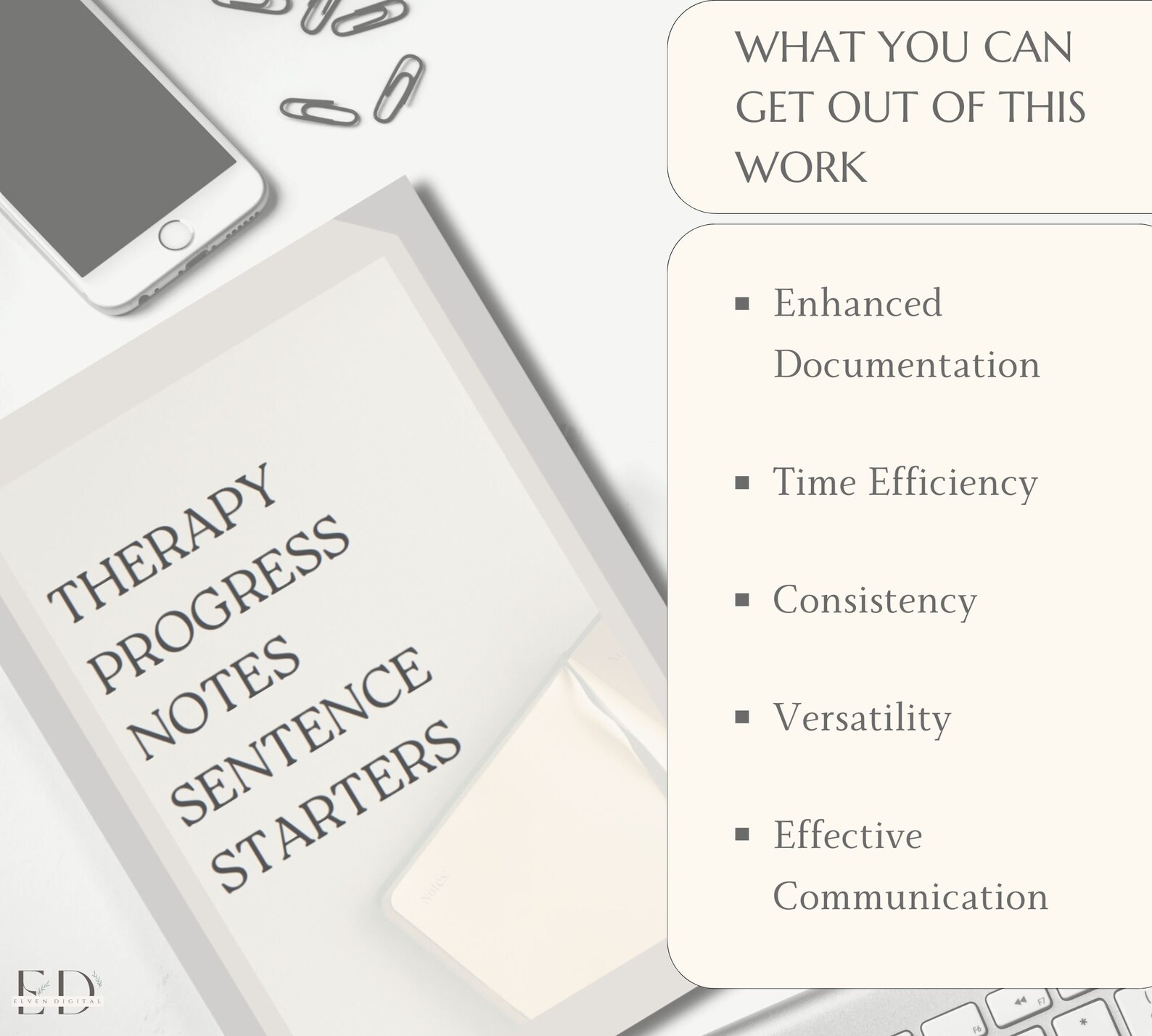 Therapy Progress Notes Sentence Starters Words Phrases Statements Cheat ...