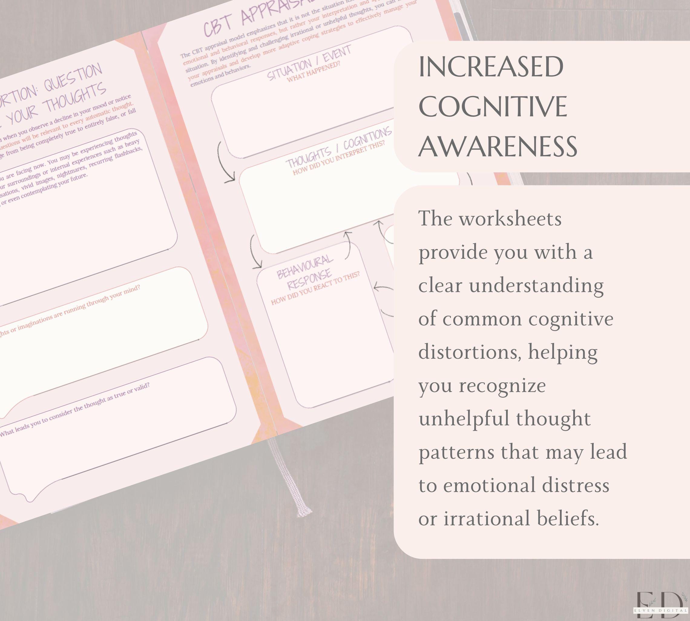 Cognitive Distortion Worksheets Therapy Cognitive Psychology Worksheets ...