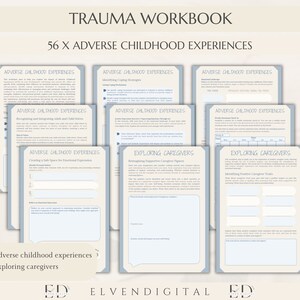 Trauma Therapy Bundle Nervous System Regulation Workbook Adult Trauma ...