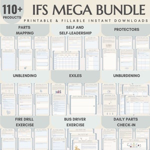 Internal Family Systems Worksheets IFS Cheat Sheets Parts Mapping Exercise IFS Protectors Therapy Worksheets Trauma Workbook Anxiety Sheets