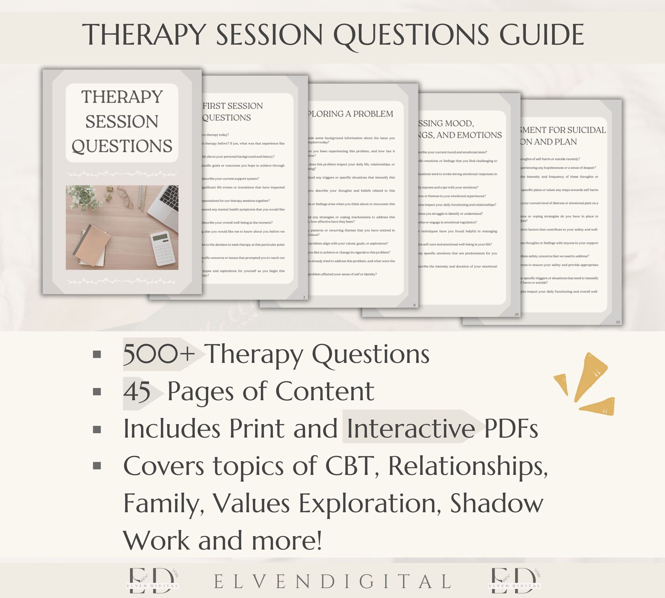 Therapy Cheat Sheet Bundle Therapy Session Question Therapy Progress