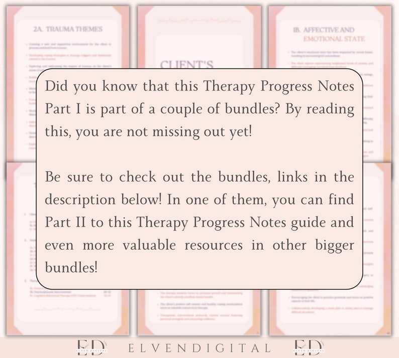 Therapy Progress Notes Therapy Sessions Intervention Statements Phrases