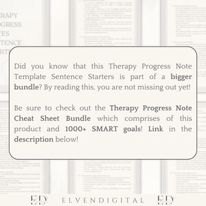 Therapy Progress Notes Sentence Starters Words Phrases Statements Cheat ...
